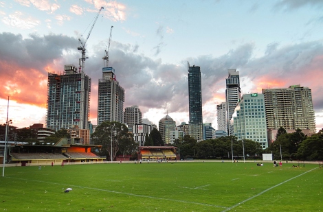 The Chatswood Skyline from Chatswood oval